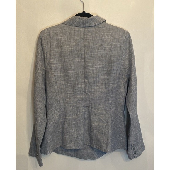 CAbi Blue Linen Blazer - Picture 5 of 8